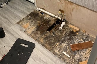 Emergency plumbing repair handled by AXM Plumbing in Worcester