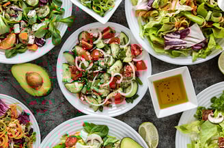 Saladas ealimentos crus