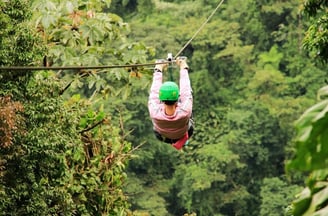 Cozumel, Mexico - Ziplining thru the jungle, 6 lines of various heights