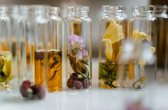 skincare glass bottles
