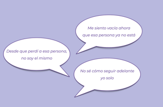 Me siento vacía ahora que esa persona ya no está
