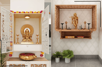 Floating Mandir Design