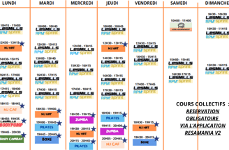 NJ FIT planning cours collectifs creil