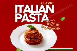 Italian pasta with sugo di pomodoro, a delicious and simple tomato sauce.