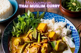 A plate of Massaman, can eat with boiled rice