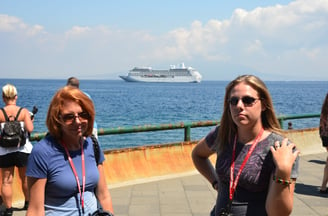 Lady and Kyrstin in Sorrento, Italy