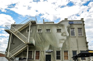 Mural by Rone in Hawthorn, Melbourne