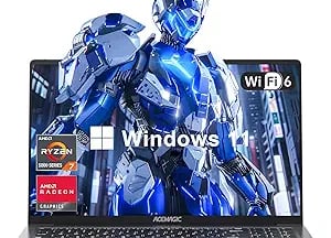 ACEMAGIC Laptop Computer AMD Ryzen 7 5700U Gaming Laptop 16GB DDR4 512GB M.2 2280 NVMe SSD Windows Laptop Office Laptops Home