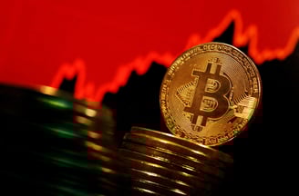 Gráfico de la volatilidad del precio de Bitcoin después de la aprobación de ETFs en Europa