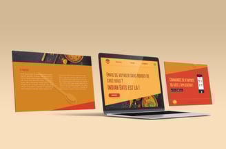Maquette site Web - Indian Eats