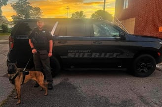 Deputy Justin Batchelor and OPK9 Dex Ripley County S.O IN