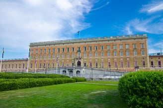 Royal Palace northern facade Stockholms slott or Kungliga slottet in historical centre
