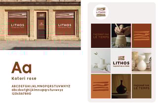 Logo - Identité visuelle - Lithos - Poterie - Amy Atelier Graphique