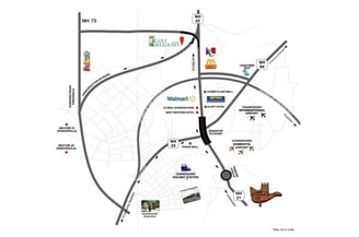 ATS Gold Meadows Lifestyle Derabassi Location Map