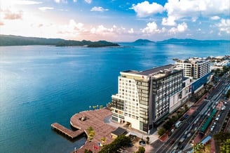 The waterfront area of Kota Kinabalu