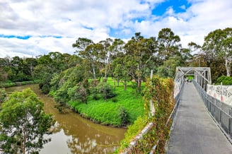Collins Bridge in the Yarra Bend Park, Melbourne