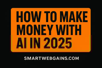 How to Make Money with AI in 2025 - Blog Title Banner SmartWebGains