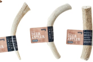 a variety of deer antler chews for dog