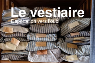 Ballots de draps rayés bleu et blanc