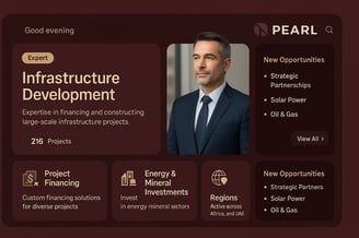a man in a suit and tie with a business card