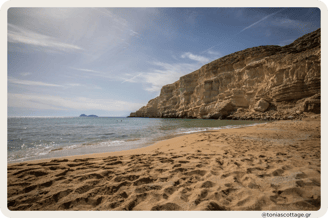 Red beach, Kokkini Ammos in Crete, Greece