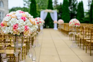 entrada dos noivos no casamento