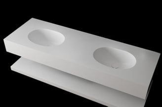 ΝΙΠΤΗΡΑΣ ΜΠΑΝΙΟΥ HARMONY 2 ΓΟΥΡΝΕΣ ΤΟΙΧΟΥ ΜΕ ΡΑΦΙ SOLID SURFACES