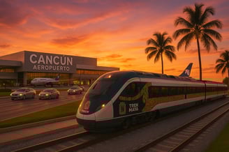 aeropuerto de cancun, tren maya cancun, vuelos baratos a cancun.