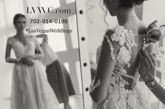 a woman in a wedding dress is getting ready to be married