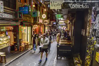 Degraves Street in the CBD of Melbourne