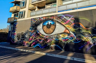 Mural by My Dog Sighs in St Kilda, Melbourne