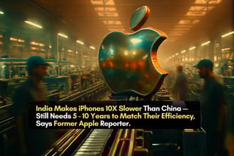India makes iphones slowly