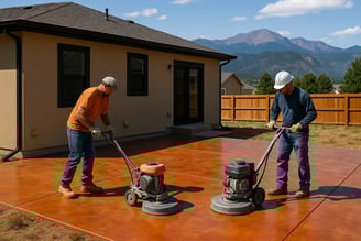 colored concrete colorado springs colorado