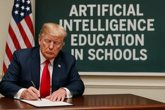 Trump Tandatangani Perintah Eksekutif AI Jadi Kurikulum Wajib di Sekolah AS_NuntiaNews
