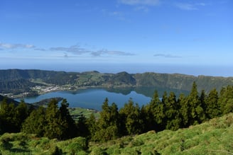 Amazing Landscape of the Lakes of Sete Cidades