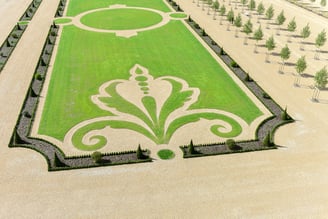 Fleur de Lys in the garden of Chambord Castle