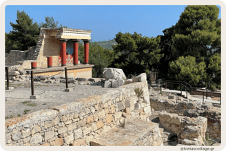 Knossos Palace in Heraklion, Crete, showcasing ancient Minoan history and architecture