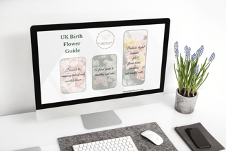 UK birth flower floral downloadable guide