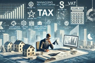 Ilustrasi manajemen pajak perusahaan real estate - SMR Konsultan Pajak Profesional Terpercaya Bekasi