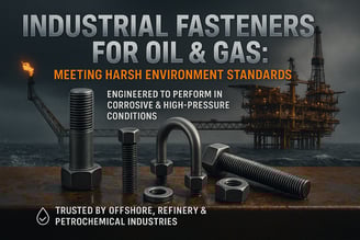 Industrial fasteners used in oil and gas pipelines
