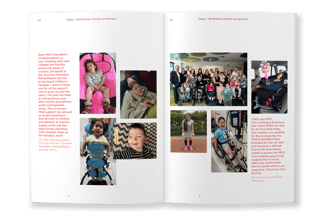 MAD Foundation Annual Report, typesetting by Michelle Pirovich, Squeezebox