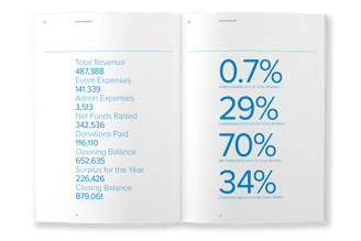 MAD Foundation Annual Report, typesetting by Michelle Pirovich, Squeezebox