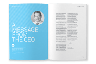 Qenos sustainability report, typesetting by Michelle Pirovich, Squeezebox