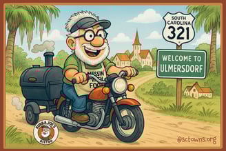Bubba Joe gets ready for Oktoberfest in July