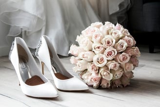 a bouquet of roses
