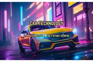a car with the words "car technology" on it