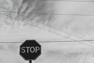 a stop sign