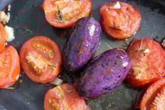 safou avec tomate plat