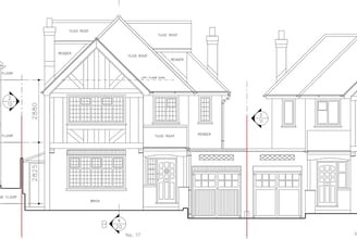 Conservation area house proposed elevation