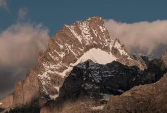 La superbe arête Sud-Sud-Est du Gaspard au petit matin